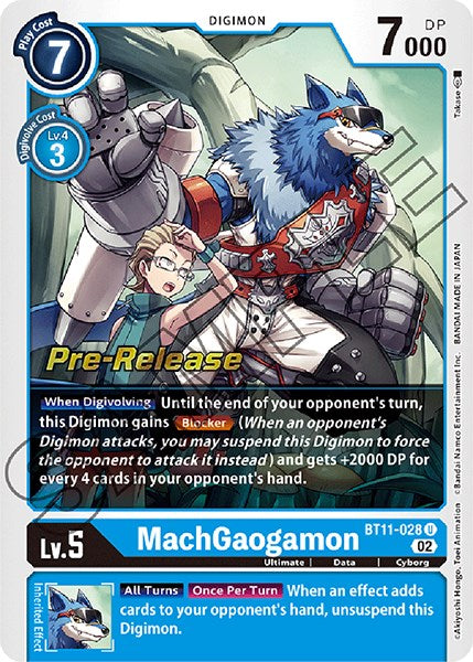 MachGaogamon [BT11-028] [Dimensional Phase Pre-Release Promos] - Just $1.50! Shop now at Retro Gaming of Denver