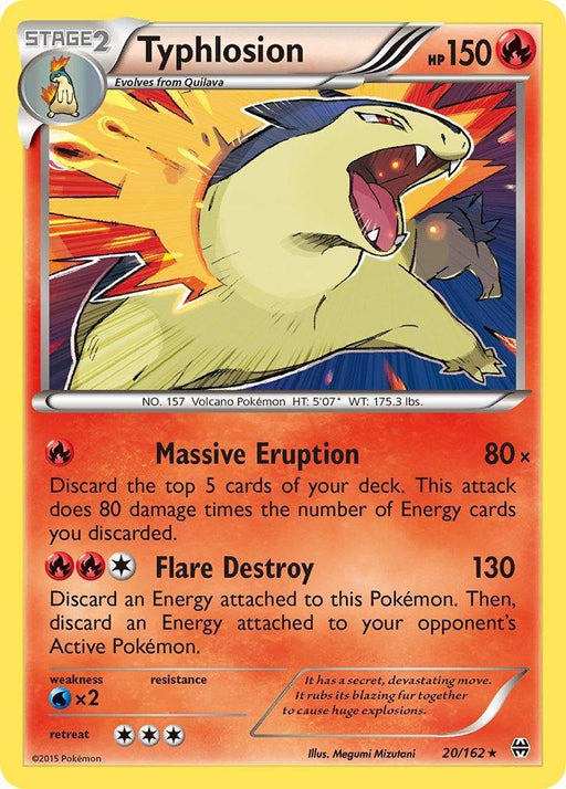 Typhlosion (20/162) (Cosmos Holo) (Blister Exclusive) [XY: BREAKthrough] - for just $4.55! 