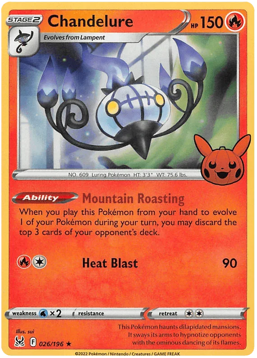 Chandelure (026/196) [Trick or Trade 2023] - for just $0.10! 