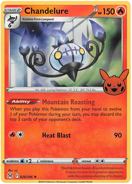 Chandelure (026/196) [Trick or Trade 2023] - for just $0.10! 