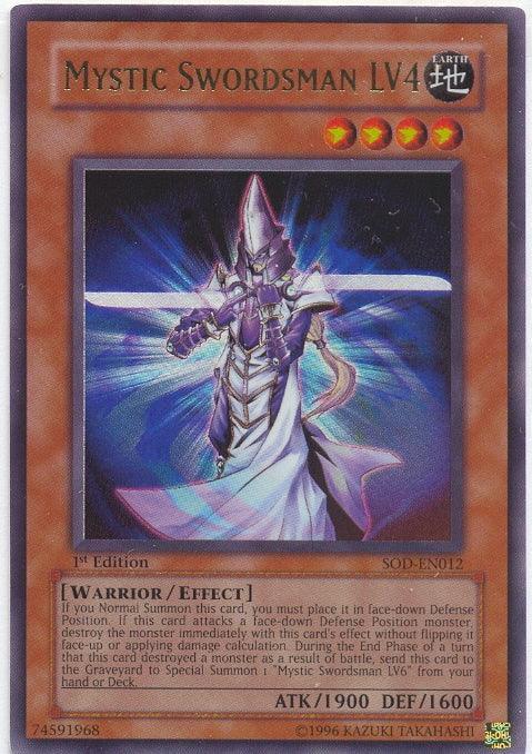 Mystic Swordsman LV4 [SOD-EN012] Ultra Rare - for just $1.20! 
