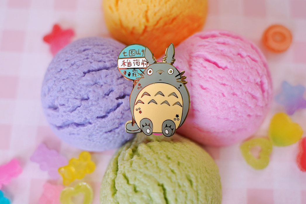 Ghibli: My Neighbor Totoro Waiting at Bus Stop Enamel Pin - for just $12! 