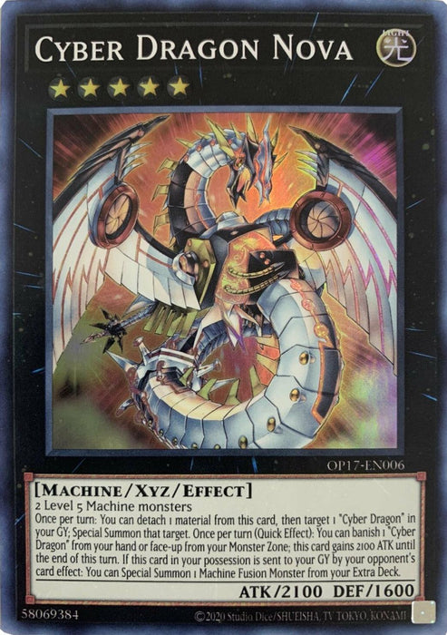 Cyber Dragon Nova [OP17-EN006] Super Rare - for just $0.95! 
