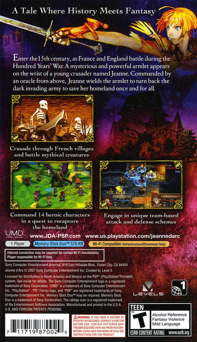 Jeanne d'Arc – PlayStation Portable (PSP) - for just $0! 