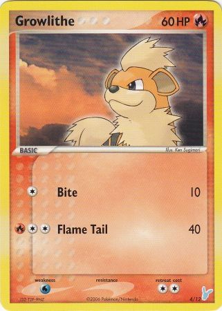 Growlithe (4/12) [EX: Trainer Kit 2 - Minun] - Just $0.15! Shop now at Retro Gaming of Denver