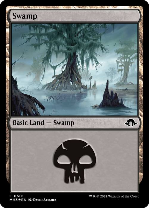 Swamp (0501) (Ripple Foil) (MH3-501) - Modern Horizons 3 Foil - for just $0.07! 