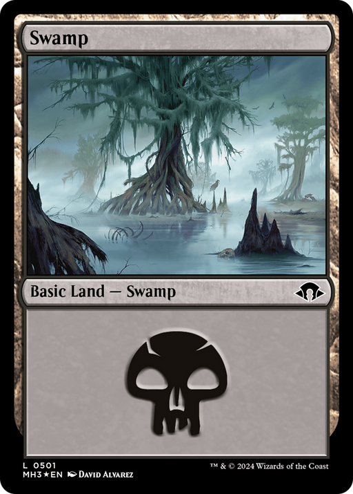 Swamp (0501) (Ripple Foil) (MH3-501) - Modern Horizons 3 Foil - for just $0.07! 