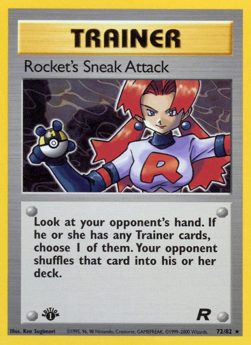 Rocket's Sneak Attack (72/82) [Team Rocket 1st Edition] - for just $2.15! 
