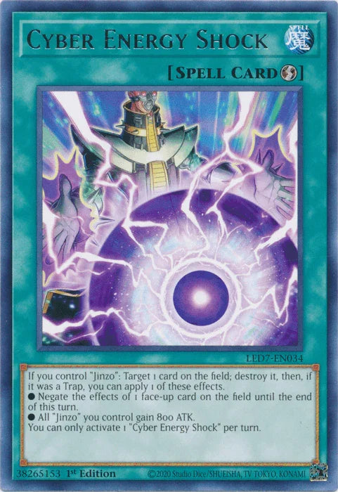 Cyber Energy Shock [LED7-EN034] Rare - for just $0.10! 