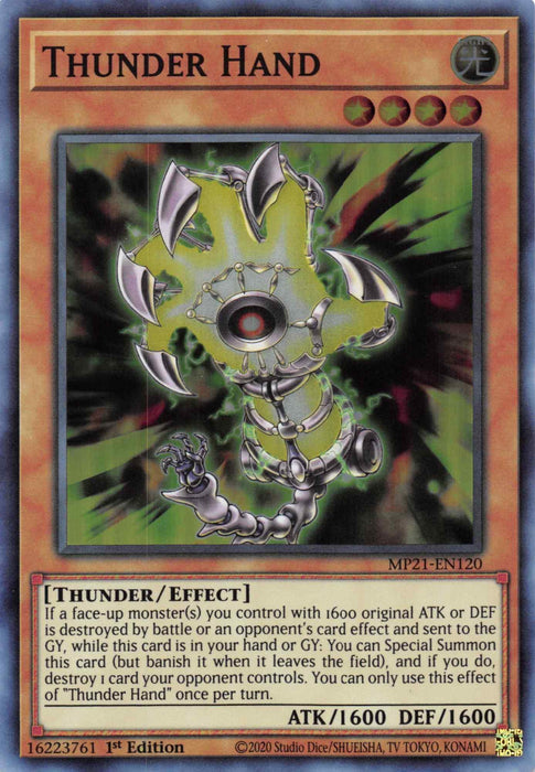 Thunder Hand [MP21-EN120] Super Rare - for just $0.10! 