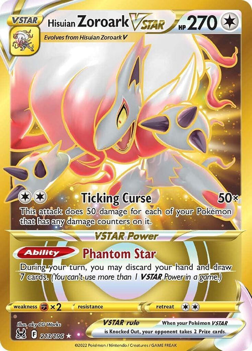 Hisuian Zoroark VSTAR (213/196) [Sword & Shield: Lost Origin] - for just $2.60! 