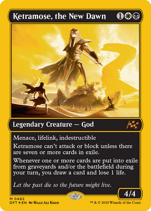 Ketramose, the New Dawn (DFT-482) - Aetherdrift Foil - for just $6.58! 