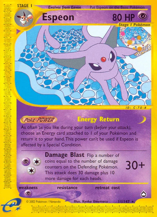 Espeon (11/147) [Aquapolis] - for just $49.35! 