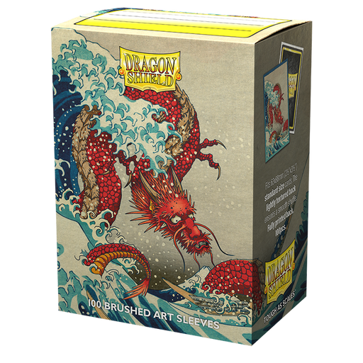 Dragon Shield: Standard 100ct Brushed Art Sleeves - The Great Wave (Anniversary Special Edition) - for just $0! 
