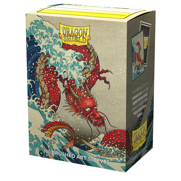 Dragon Shield: Standard 100ct Brushed Art Sleeves - The Great Wave (Anniversary Special Edition) - for just $0! 
