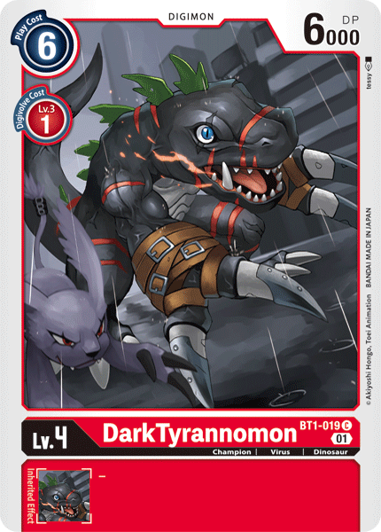 DarkTyrannomon [BT1-019] (Alternative Art) [Starter Deck: Gallantmon] - Just $0.09! Shop now at Retro Gaming of Denver