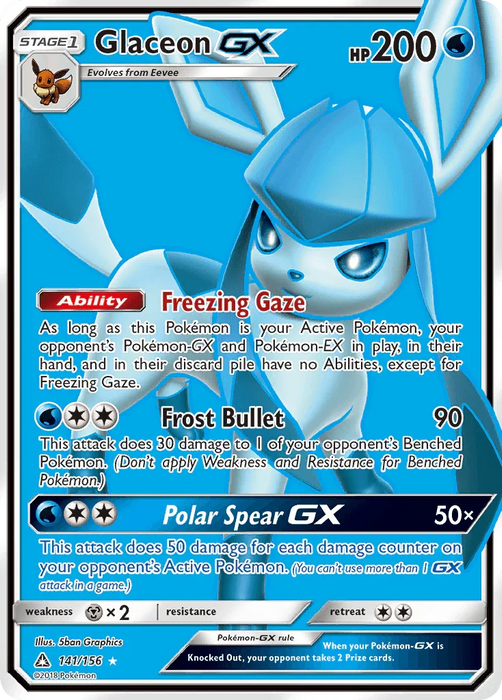 Glaceon GX (141/156) [Sun & Moon: Ultra Prism] - for just $15.95! 