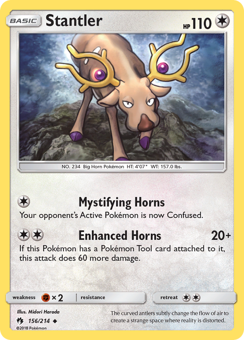 Stantler (156/214) [Sun & Moon: Lost Thunder] - Just $0.10! Shop now at Retro Gaming of Denver