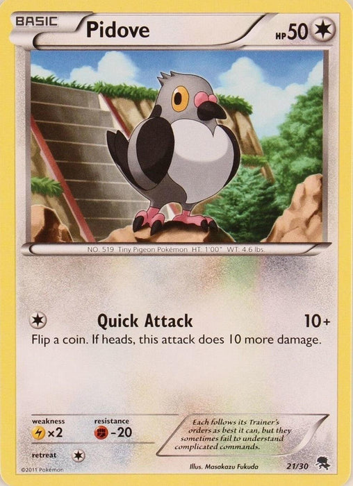 Pidove (21/30) [Black & White: Trainer Kit - Zoroark] - for just $0.10! 
