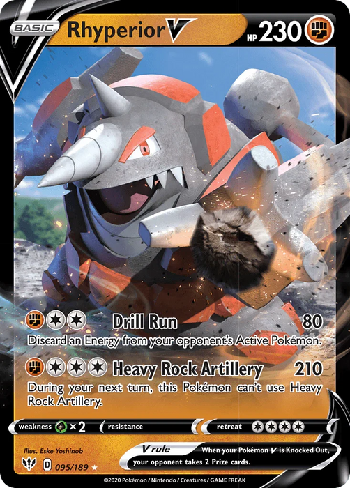 Rhyperior V (095/189) [Sword & Shield: Darkness Ablaze] - for just $0.40! 