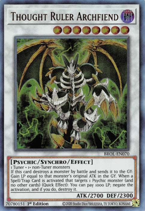 Thought Ruler Archfiend [BROL-EN070] Ultra Rare - for just $0.60! 
