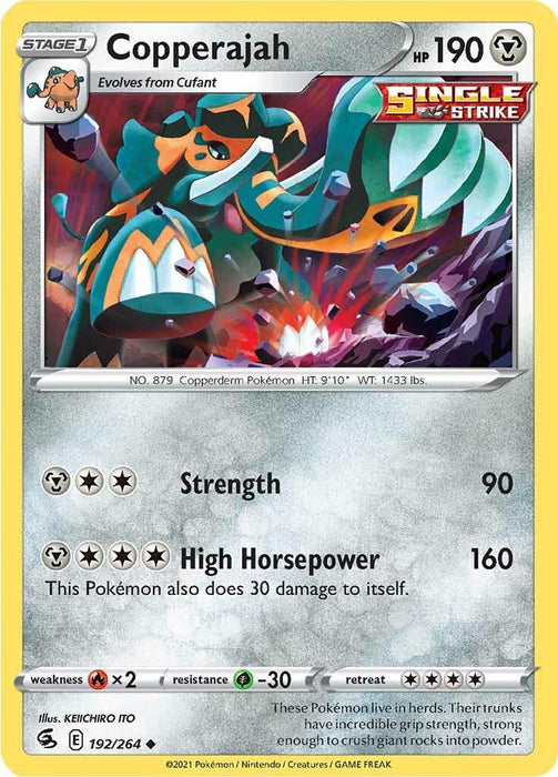 Copperajah (192/264) [Sword & Shield: Fusion Strike] - for just $0.10! 