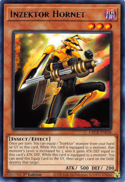 Inzektor Hornet [GRCR-EN038] Rare - for just $0.10! 