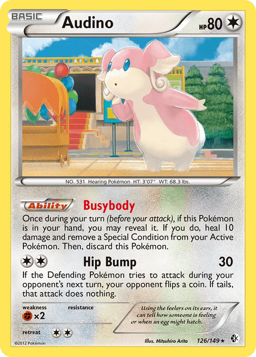 Audino (126/149) [Black & White: Boundaries Crossed] - for just $0.30! 