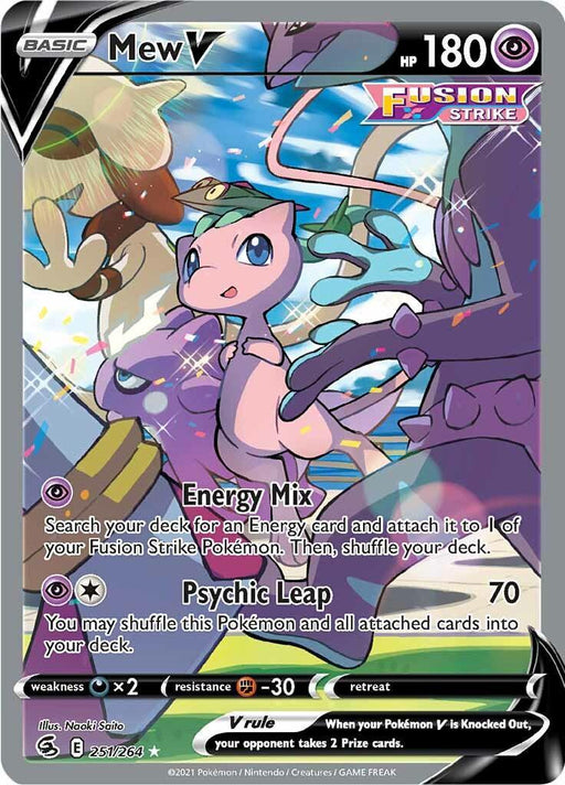 Mew V (251/264) [Sword & Shield: Fusion Strike] - for just $45.30! 