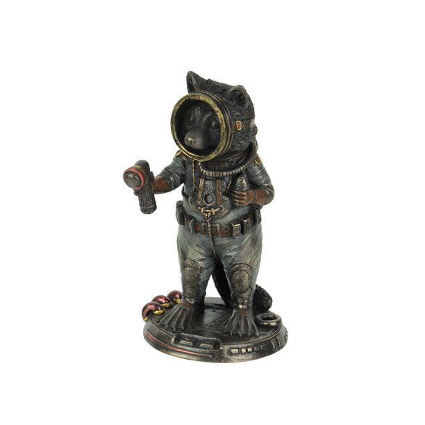 Frogman Cadet Navy Diver Raccoon Statue - for just $35! 