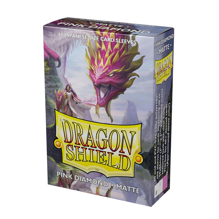 Dragon Shield: Japanese Size 60ct Sleeves - Pink Diamond (Matte) - Just $0! Shop now at Retro Gaming of Denver