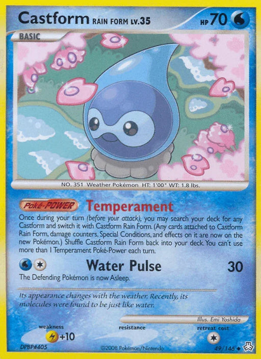 Castform Rain Form (49/146) [Diamond & Pearl: Legends Awakened] - for just $1.05! 