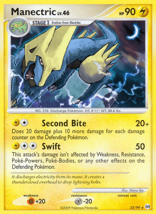 Manectric (22/99) [Platinum: Arceus] - for just $0.25! 