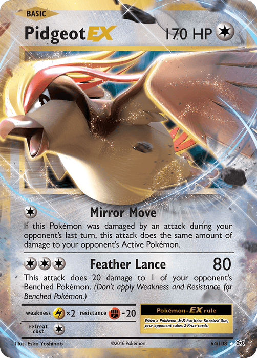 Pidgeot EX (64/108) [XY: Evolutions] - for just $0.45! 