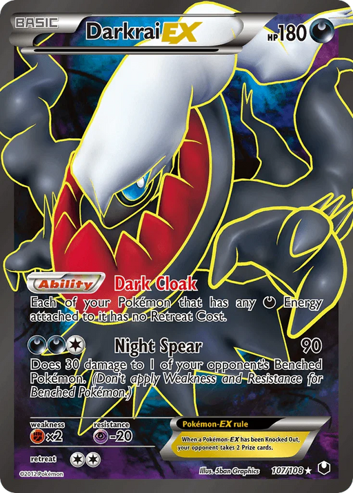 Darkrai EX (107/108) [Black & White: Dark Explorers] - for just $316! 