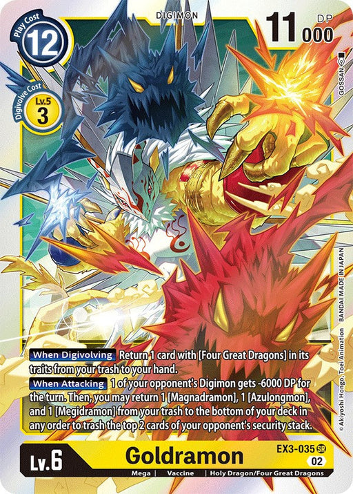 Goldramon [EX3-035] [Draconic Roar] - Just $0.09! Shop now at Retro Gaming of Denver