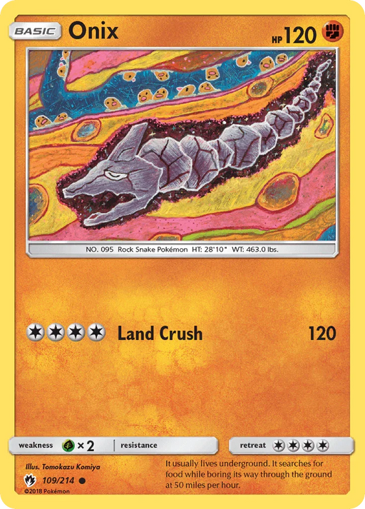 Onix (109/214) [Sun & Moon: Lost Thunder] - for just $0.15! 