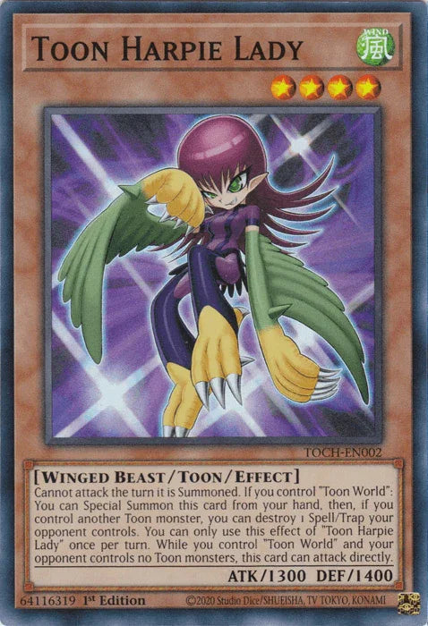 Toon Harpie Lady [TOCH-EN002] Super Rare - for just $0.20! 