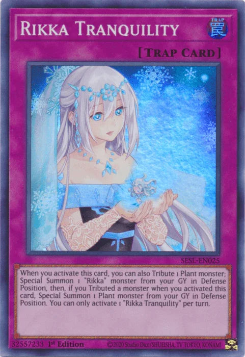 Rikka Tranquility [SESL-EN025] Super Rare - for just $0.15! 