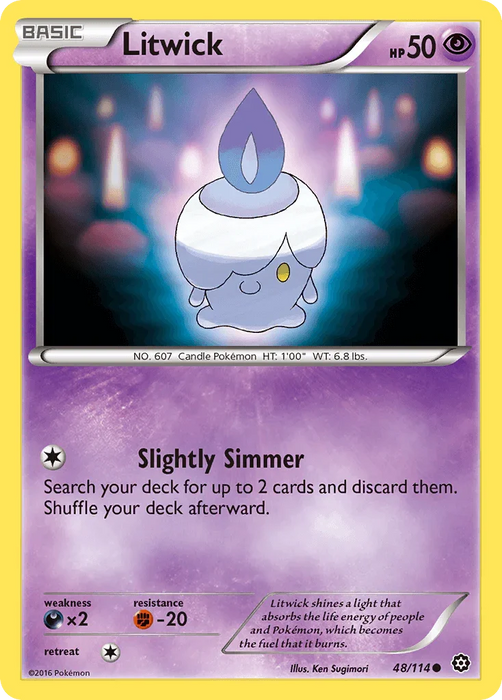 Litwick (48/114) [XY: Steam Siege] - for just $0.10! 