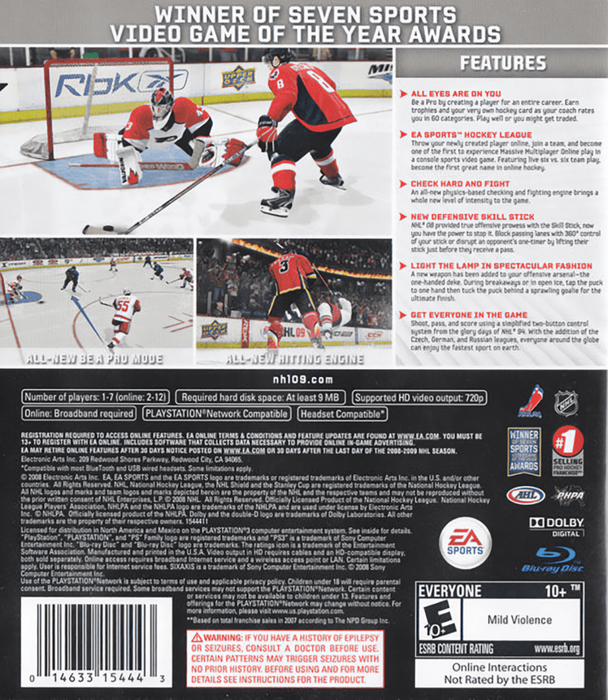 NHL 09 – PlayStation 3 (PS3) - for just $4.99! 