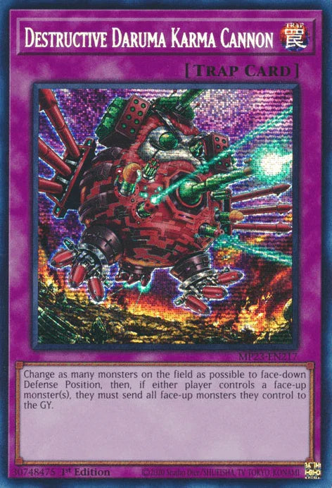 Destructive Daruma Karma Cannon [MP23-EN217] Prismatic Secret Rare - for just $0.55! 