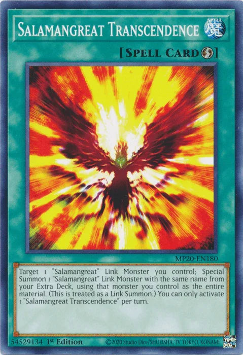 Salamangreat Transcendence [MP20-EN180] Common - for just $0.10! 