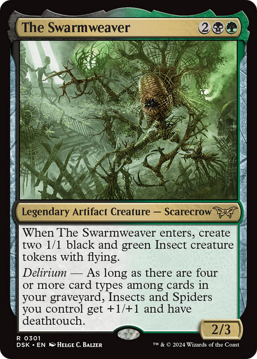 The Swarmweaver (DSK-301) - Duskmourn: House of Horror Foil - for just $0.08! 