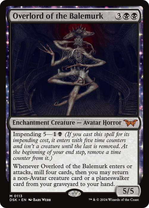 Overlord of the Balemurk (DSK-113) - Duskmourn: House of Horror: (enchantment) - for just $6.86! 