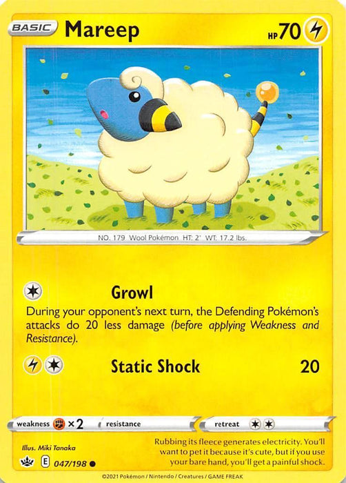 Mareep (047/198) [Sword & Shield: Chilling Reign] - for just $0.10! 
