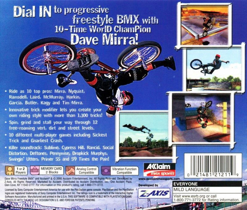 Dave Mirra Freestyle BMX [Greatest Hits] – PlayStation 1 (PS1) - for just $5.99! 