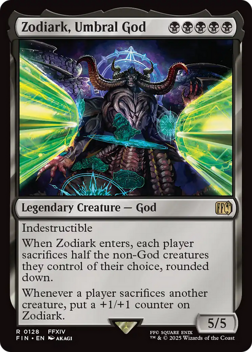 Zodiark, Umbral God (FIN-128) - FINAL FANTASY Foil - for just $0.31! 