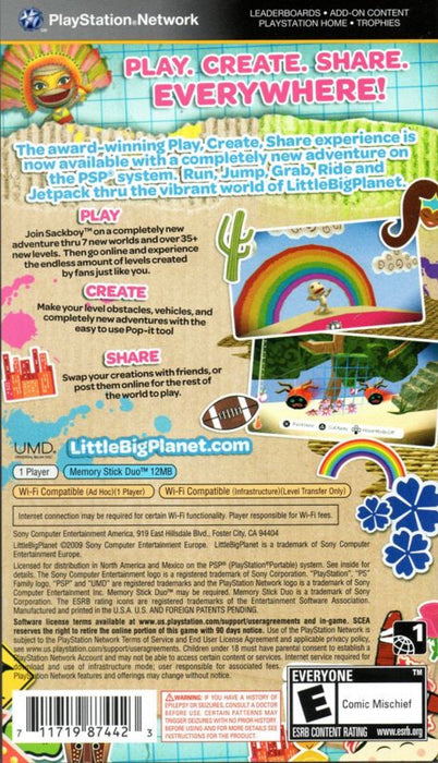 LittleBigPlanet [Greatest Hits] – PlayStation Portable (PSP) - for just $16.99! 