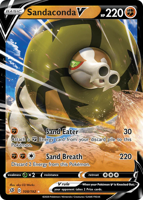 Sandaconda V (108/192) [Sword & Shield: Rebel Clash] - for just $0.35! 